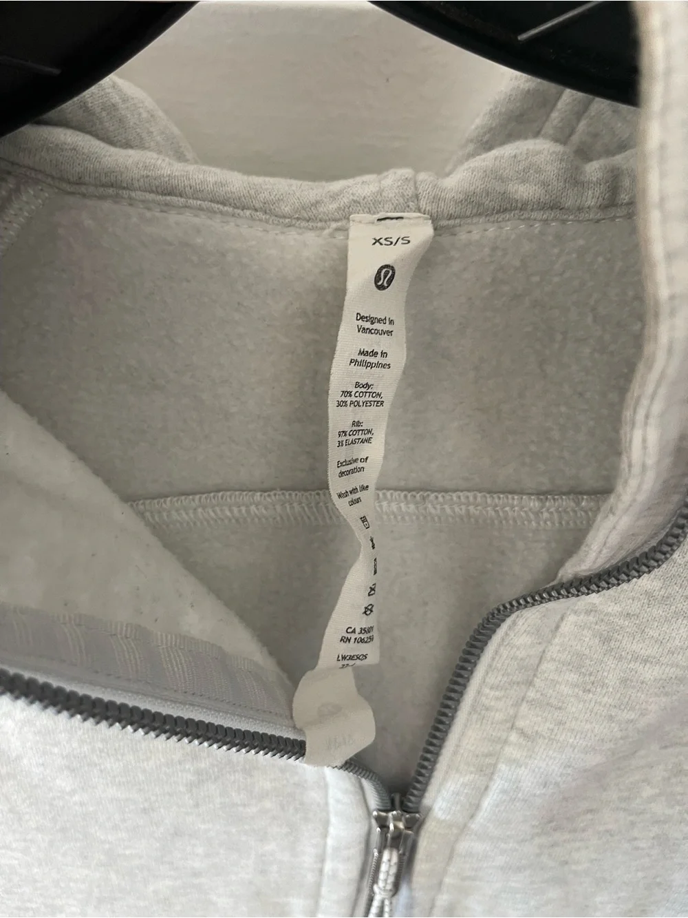 Lululemon oversized full zip scuba sweater